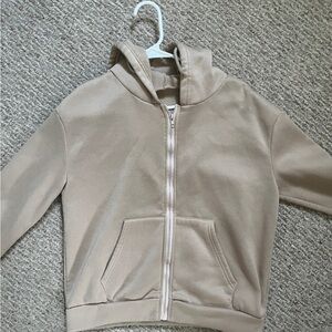 Nude Zip Up Sweater